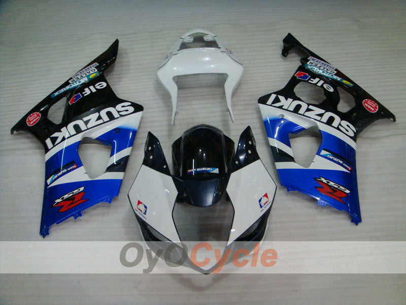 Kit de carénage en injection pour GSX R1000 03-04 - Blanc, noir - MOTOREX #OYO87901845