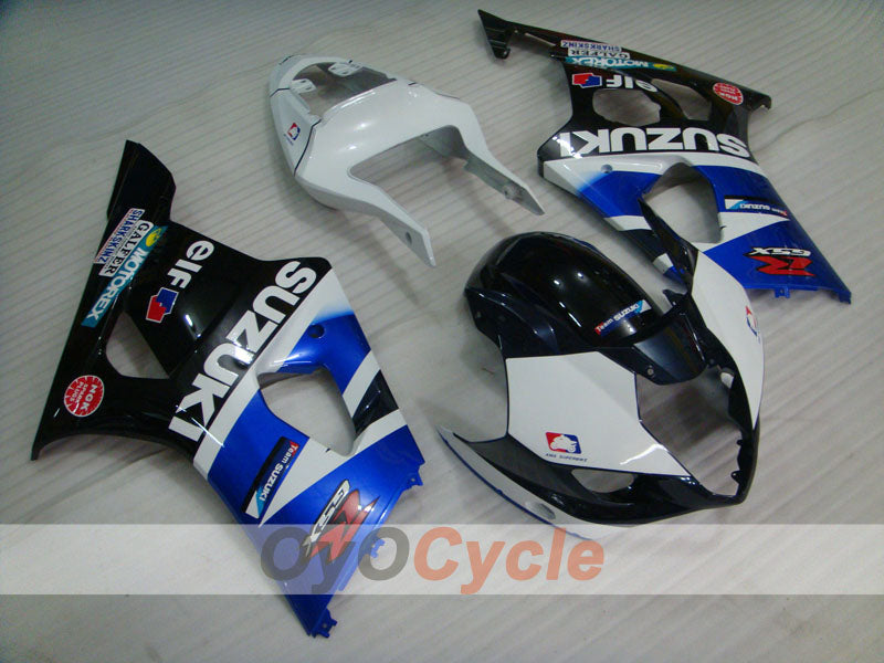 Kit de carénage en injection pour GSX R1000 03-04 - Blanc, noir - MOTOREX #OYO87901845