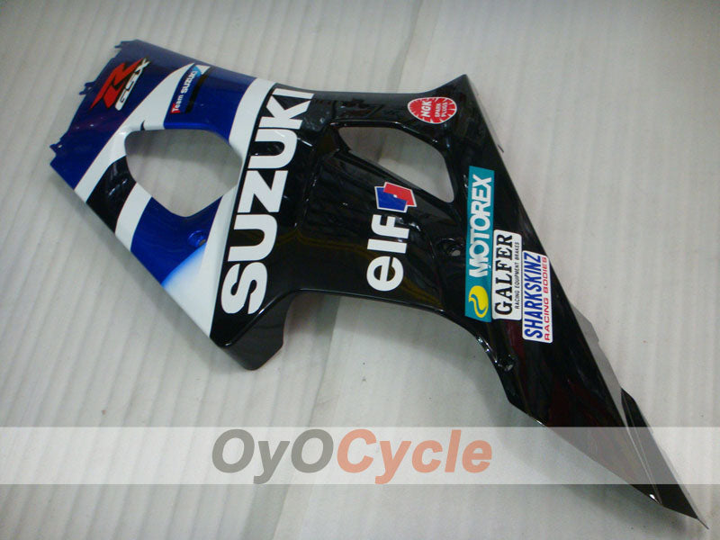 Kit de carénage en injection pour GSX R1000 03-04 - Blanc, noir - MOTOREX #OYO87901845