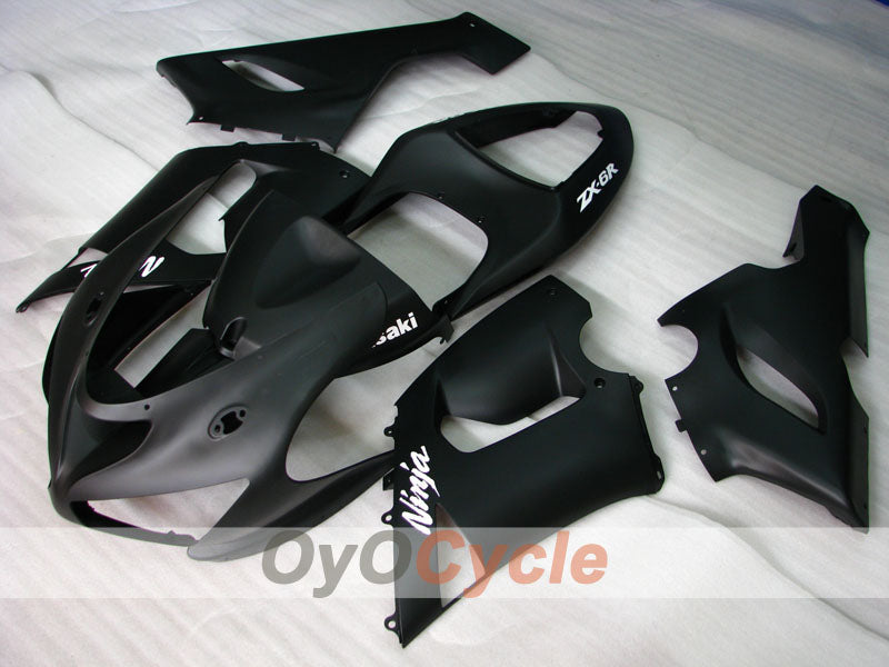 Kit de carénage en injection pour NINJA ZX-6R 05-06 - Noir, mat - Style d'origine #OYO87901849
