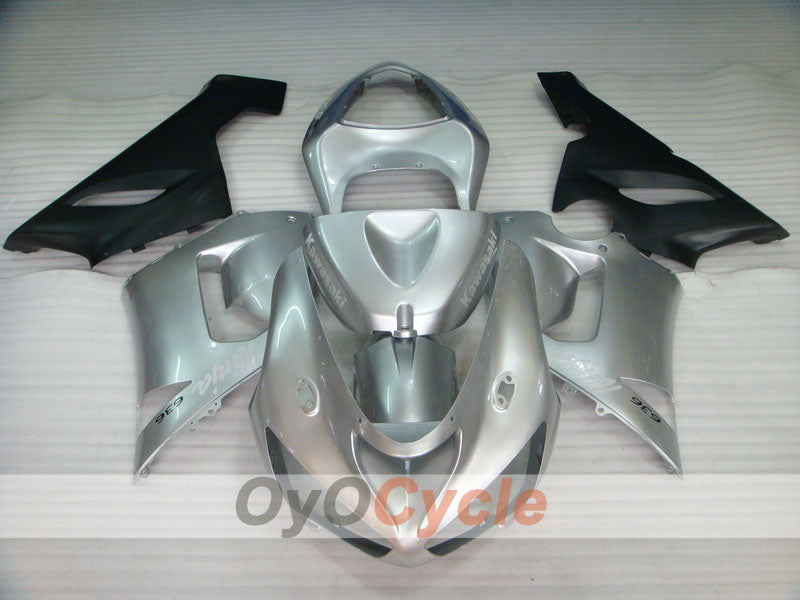 Kit de carénage en injection pour NINJA ZX-6R 05-06 - Noir, argent - Style d'origine #OYO87901850 Image secondaire du produit