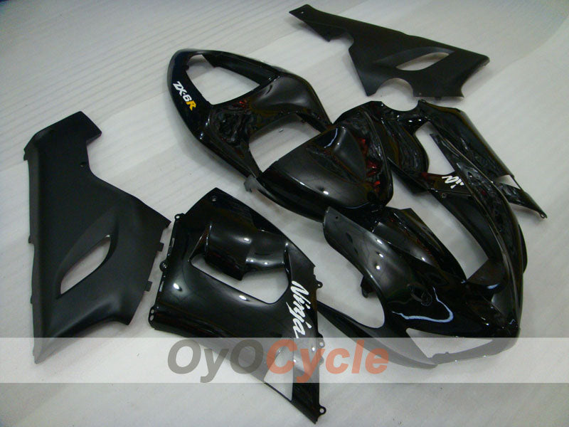 Kit de carénage en injection pour NINJA ZX-6R 05-06 - Noir - Style d'origine #OYO87901851