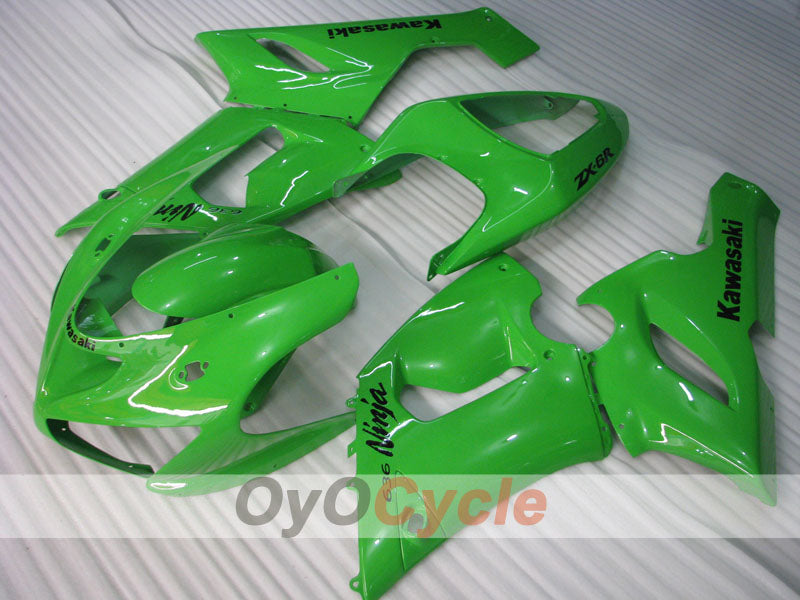 Kit de carénage en injection pour NINJA ZX-6R 05-06 - Vert - Style d'origine #OYO87901854