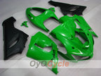 Kit de carénages injectés pour NINJA ZX-6R 05-06 - Vert, Noir - Style d’origine #OYO87901855