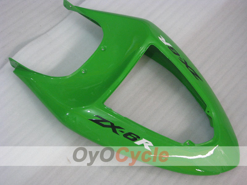 Kit de carénages injectés pour NINJA ZX-6R 05-06 - Vert, Noir - Style d’origine #OYO87901859