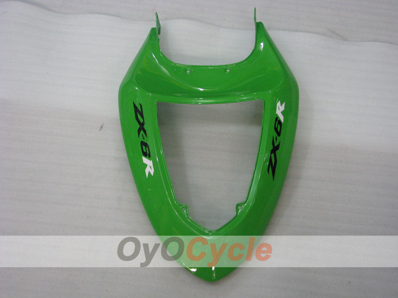 Kit de carénages injectés pour NINJA ZX-6R 05-06 - Vert, Noir - Style d’origine #OYO87901859