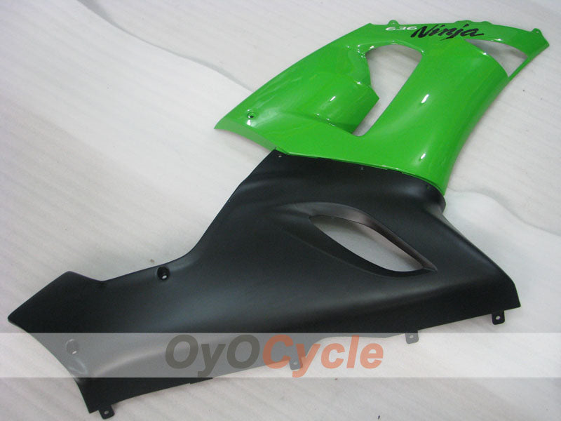 Kit de carénages injectés pour NINJA ZX-6R 05-06 - Vert, Noir - Style d’origine #OYO87901859