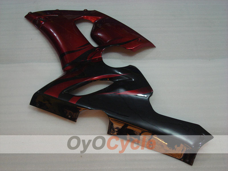 Kit de carénage à injection pour NINJA ZX-6R 05-06 - Rouge, Noir - Flamme #OYO87901867