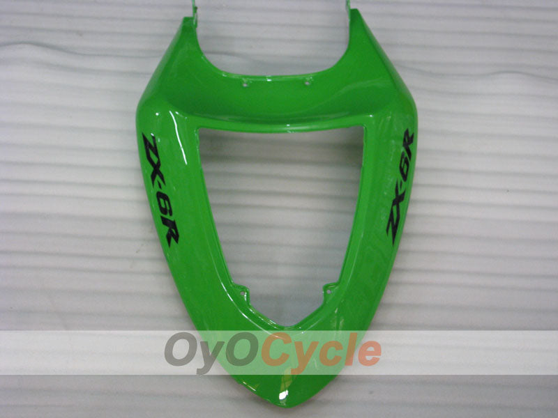 Kit de carénage à injection pour NINJA ZX-6R 05-06 - Vert - Flamme #OYO87901869
