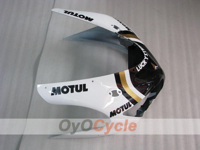 Kit de carénage à injection pour NINJA ZX-6R 05-06 - Blanc, Noir - Lucky Strike #OYO87901871