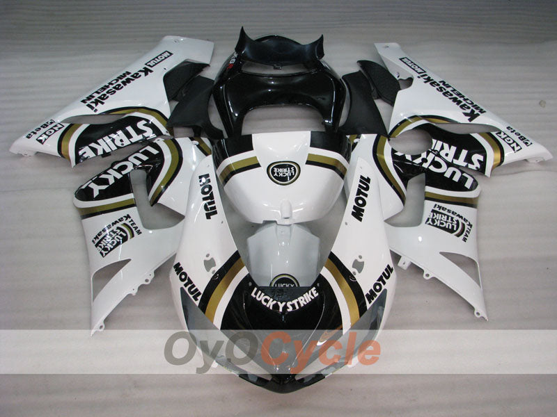 Kit de carénage à injection pour NINJA ZX-6R 05-06 - Blanc, Noir - Lucky Strike #OYO87901871 Image secondaire du produit