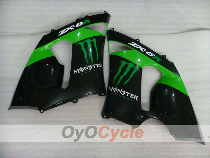 Carénage latéral gauche et droit pour Kawasaki Ninja ZX-6R 05-06 #OYO87913108