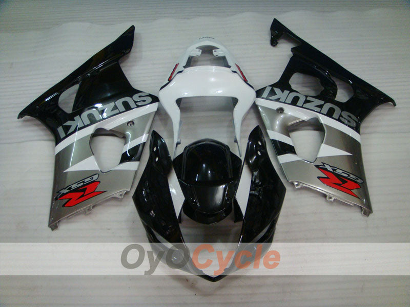 Kit de carénage à injection pour GSX R1000 03-04 - Blanc, Noir - Style d'origine #OYO87901879