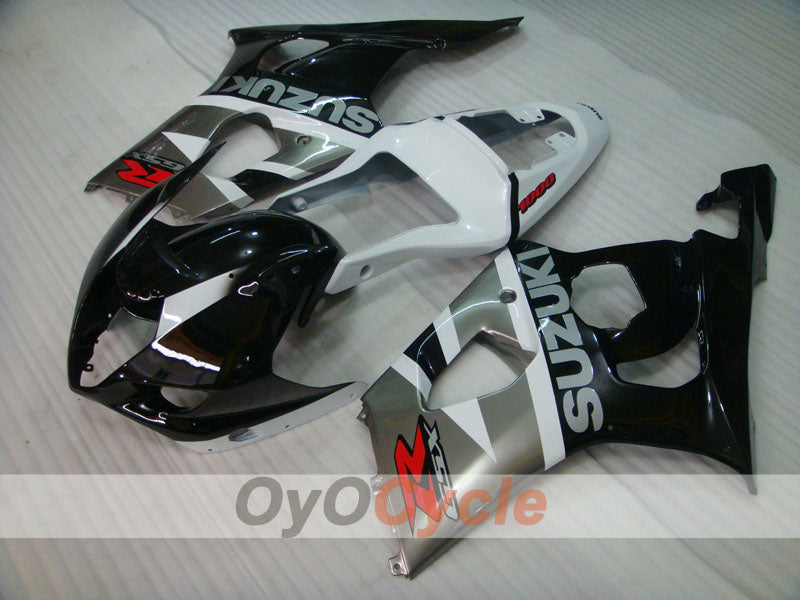 Kit de carénage à injection pour GSX R1000 03-04 - Blanc, Noir - Style d'origine #OYO87901879