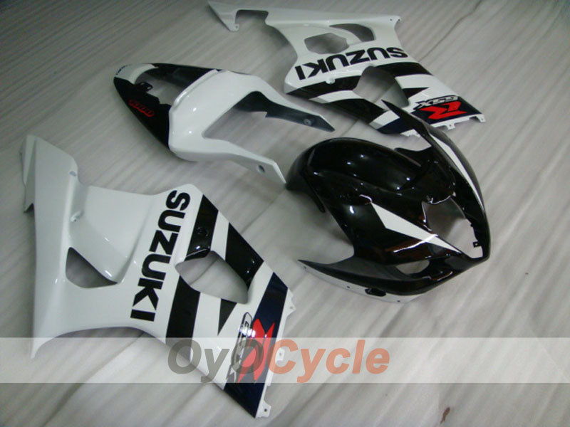 Kit de carénage à injection pour GSX R1000 03-04 - Blanc, Noir - Style d'origine #OYO87901880