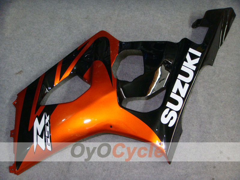 Kit de carénages à injection pour GSX R1000 03-04 - Orange, Noir - Style usine #OYO87901886
