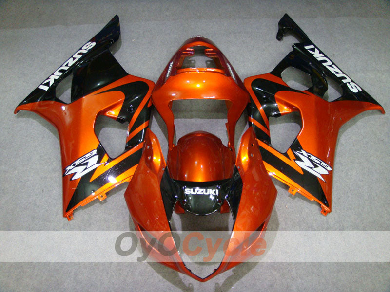 Kit de carénages à injection pour GSX R1000 03-04 - Orange, Noir - Style usine #OYO87901886