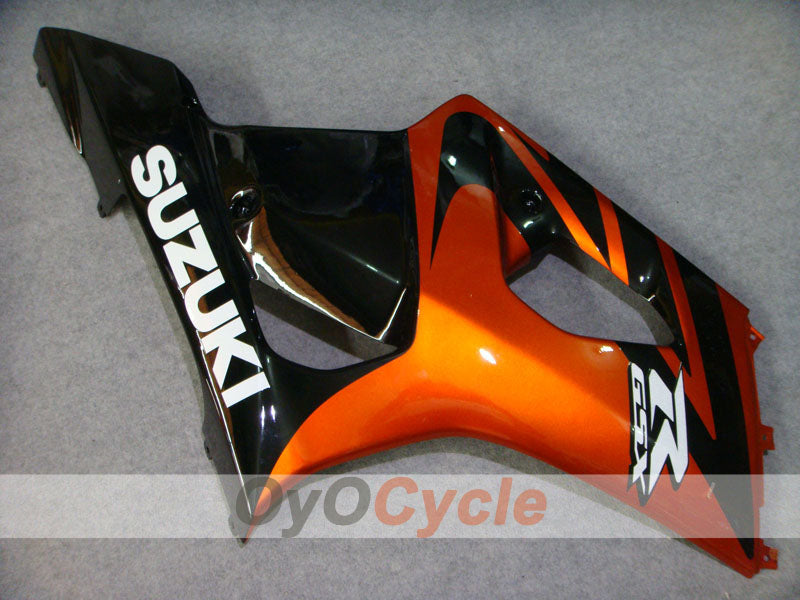 Kit de carénages à injection pour GSX R1000 03-04 - Orange, Noir - Style usine #OYO87901886