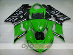 Kit de carénages à injection pour NINJA ZX-6R 05-06 - Vert, Noir - Nakano #OYO87901889
