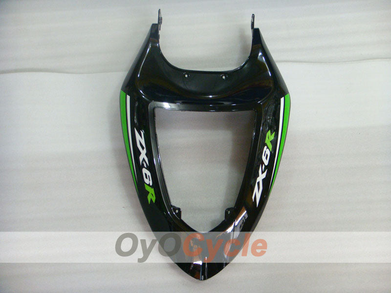 Kit de carénages à injection pour NINJA ZX-6R 05-06 - Vert, Noir - Nakano #OYO87901890