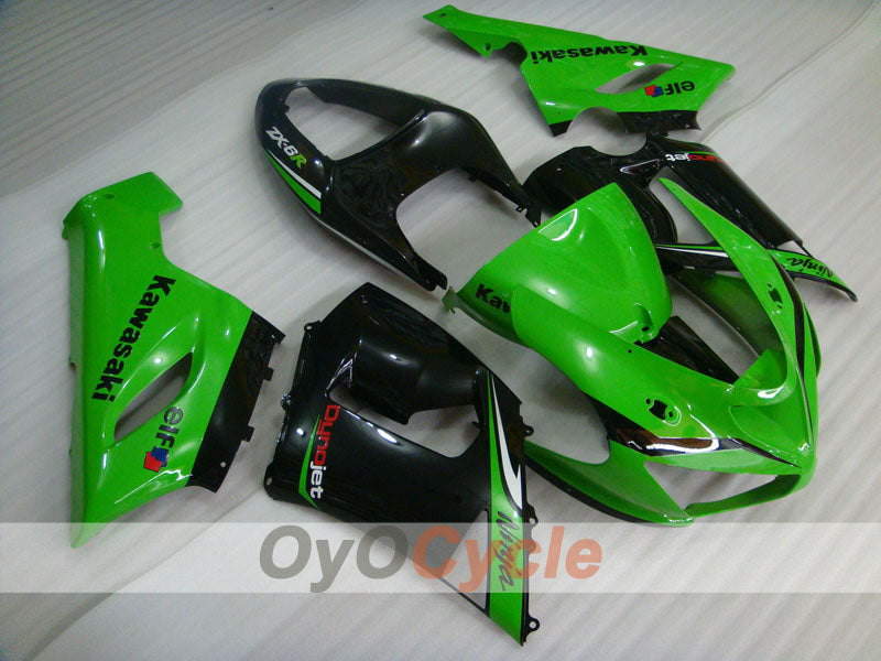 Kit de carénages à injection pour NINJA ZX-6R 05-06 - Vert, Noir - Nakano #OYO87901890 Image principale du produit