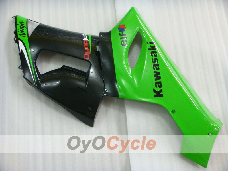 Kit de carénages à injection pour NINJA ZX-6R 05-06 - Vert, Noir - Nakano #OYO87901890