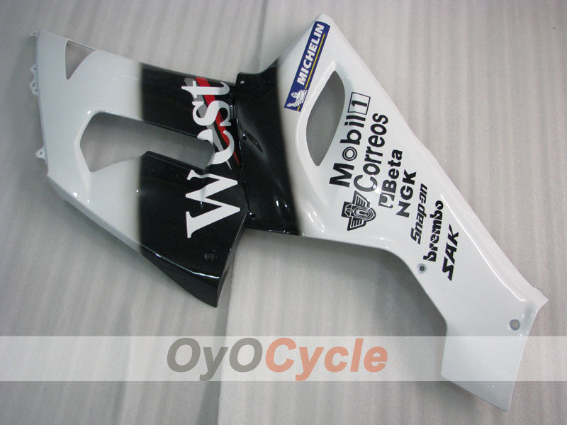 Kit de carénages à injection pour NINJA ZX-6R 05-06 - Blanc, Noir - West #OYO87901897