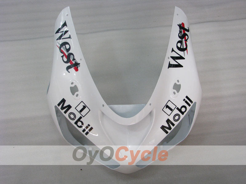 Kit de carénages à injection pour NINJA ZX-6R 05-06 - Blanc, Noir - West #OYO87901897
