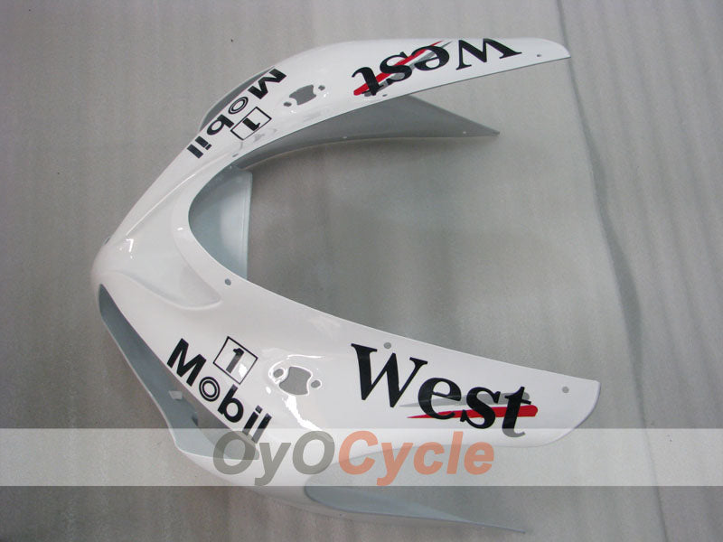 Kit de carénages à injection pour NINJA ZX-6R 05-06 - Blanc, Noir - West #OYO87901897