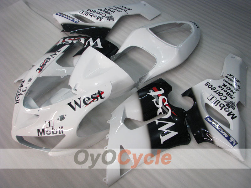 Kit de carénages à injection pour NINJA ZX-6R 05-06 - Blanc, Noir - West #OYO87901897