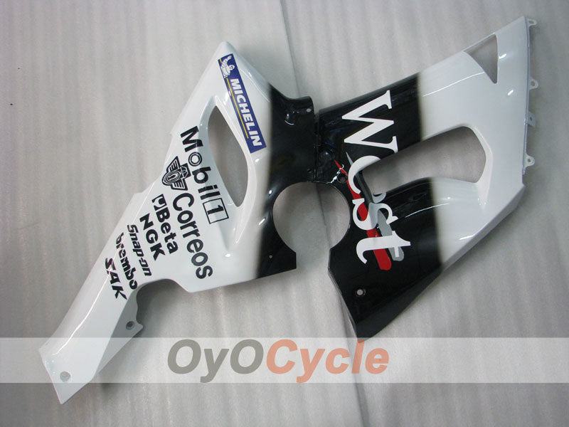 Kit de carénages à injection pour NINJA ZX-6R 05-06 - Blanc, Noir - West #OYO87901897