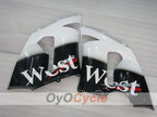 Kit de carénages à injection pour NINJA ZX-6R 05-06 - Blanc, Noir - West #OYO87901897