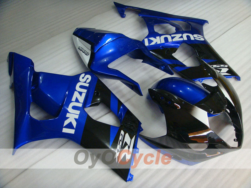 Kit de carénages injectés pour GSX R1000 03-04 - Bleu, Noir - Style d’origine #OYO87901909 Image principale du produit