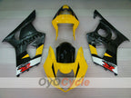 Kit de carénages injectés pour GSX R1000 03-04 - Jaune, Noir - Style d’origine #OYO87901912