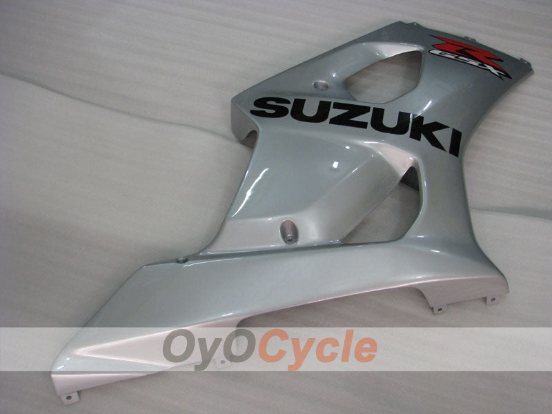 Kit de carénages injectés pour GSX R1000 03-04 - Noir, Argent - Style d’origine #OYO87901913