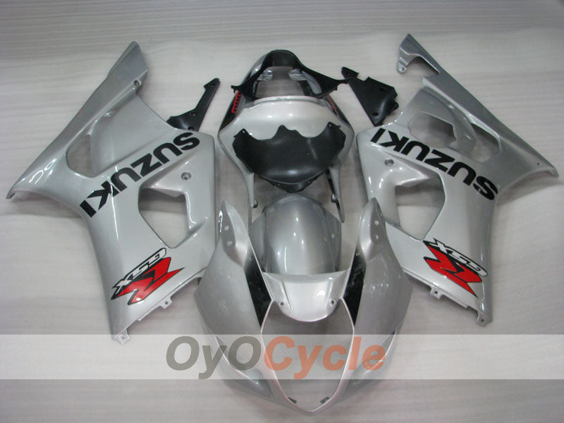 Kit de carénages injectés pour GSX R1000 03-04 - Noir, Argent - Style d’origine #OYO87901913