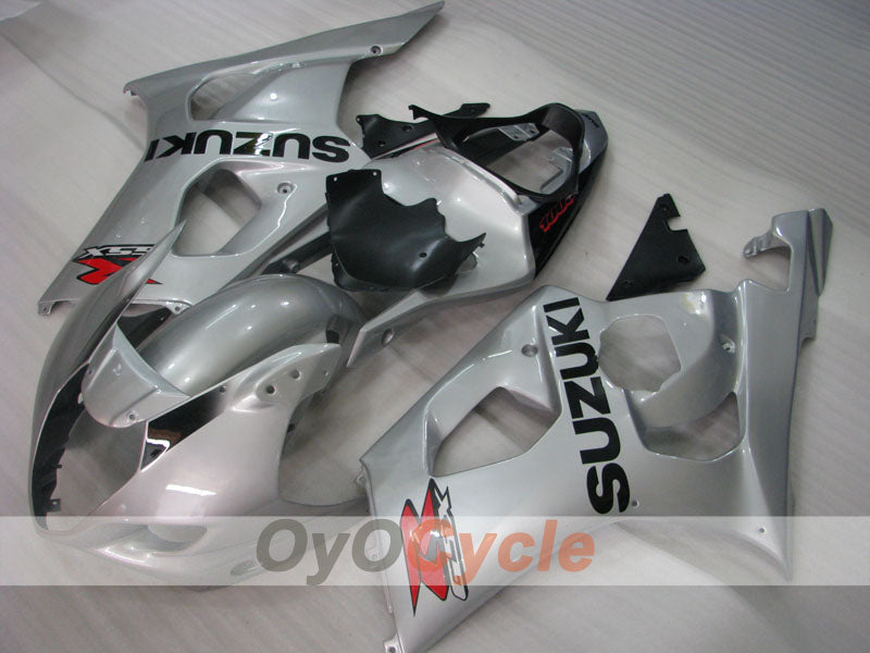 Kit de carénages injectés pour GSX R1000 03-04 - Noir, Argent - Style d’origine #OYO87901913