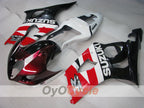 Kit de carénages injectés pour GSX R1000 03-04 - Rouge, Blanc - Style d’origine #OYO87901915