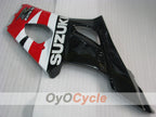 Kit de carénages injectés pour GSX R1000 03-04 - Rouge, Blanc - Style d’origine #OYO87901915