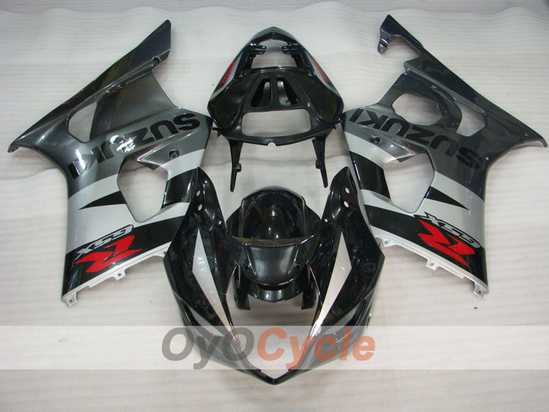 Kit de carénages injectés pour GSX R1000 03-04 - Noir, Gris - Style d’origine #OYO87901917