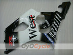 Kit de carénage à injection pour GSX R1000 03-04 - Blanc, noir - West #OYO87901926