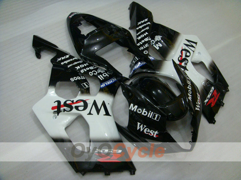 Kit de carénage à injection pour GSX R1000 03-04 - Blanc, noir - West #OYO87901926 Image principale du produit