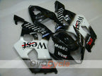 Kit de carénage à injection pour GSX R1000 03-04 - Blanc, noir - West #OYO87901926