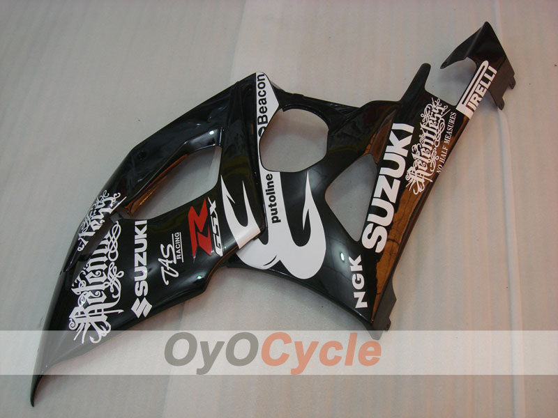 Kit de carénage à injection pour GSX R1000 05-06 - Blanc, noir - Beacon #OYO87901928