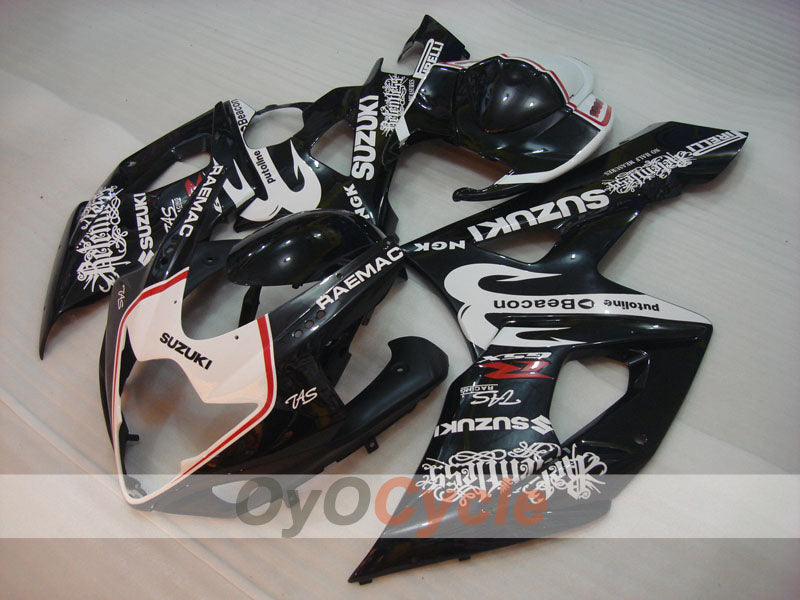Kit de carénage à injection pour GSX R1000 05-06 - Blanc, noir - Beacon #OYO87901928 Image secondaire du produit