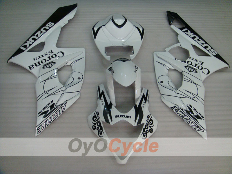 Kit de carénage à injection pour GSX R1000 05-06 - Blanc, noir - Corona, MOTUL #OYO87901945