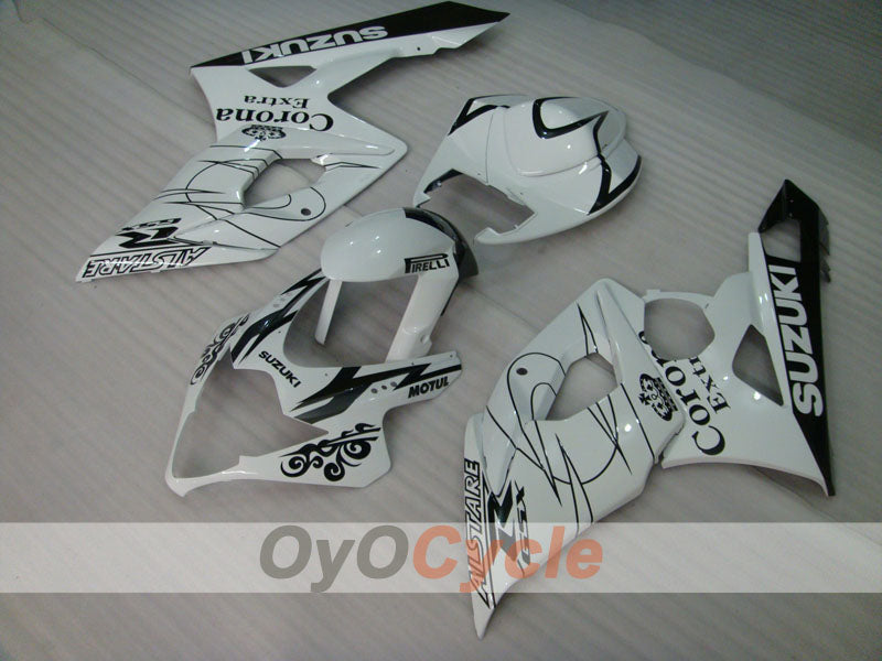 Kit de carénage à injection pour GSX R1000 05-06 - Blanc, noir - Corona, MOTUL #OYO87901945