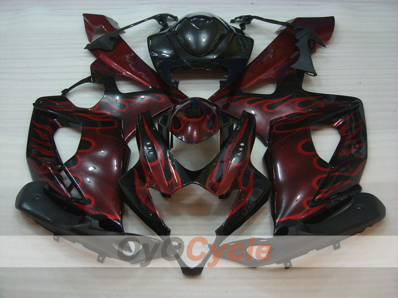 Kit de carénage à injection pour GSX R1000 05-06 - Noir - Flame #OYO87901963