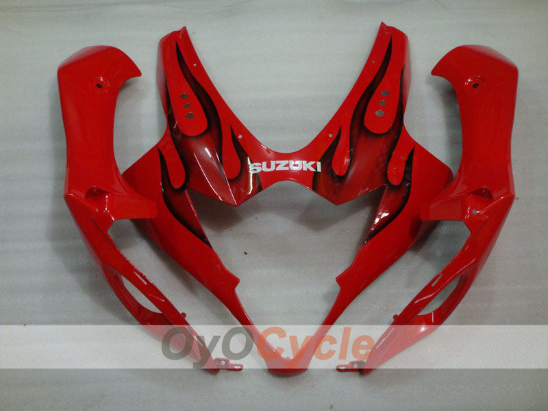 Kit de carénage à injection pour GSX R1000 05-06 - Rouge, noir - Flame #OYO87901964