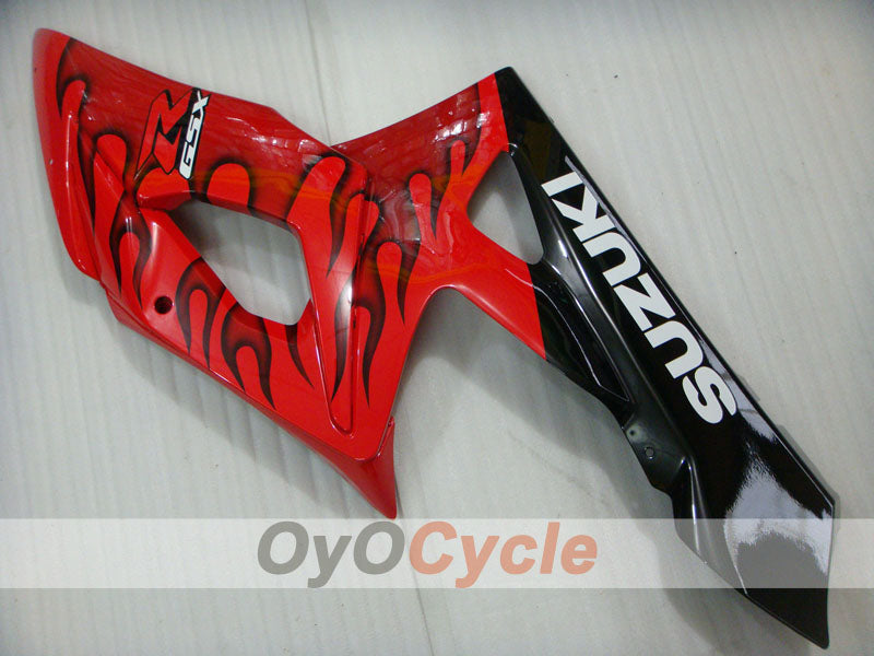 Kit de carénage à injection pour GSX R1000 05-06 - Rouge, noir - Flame #OYO87901964